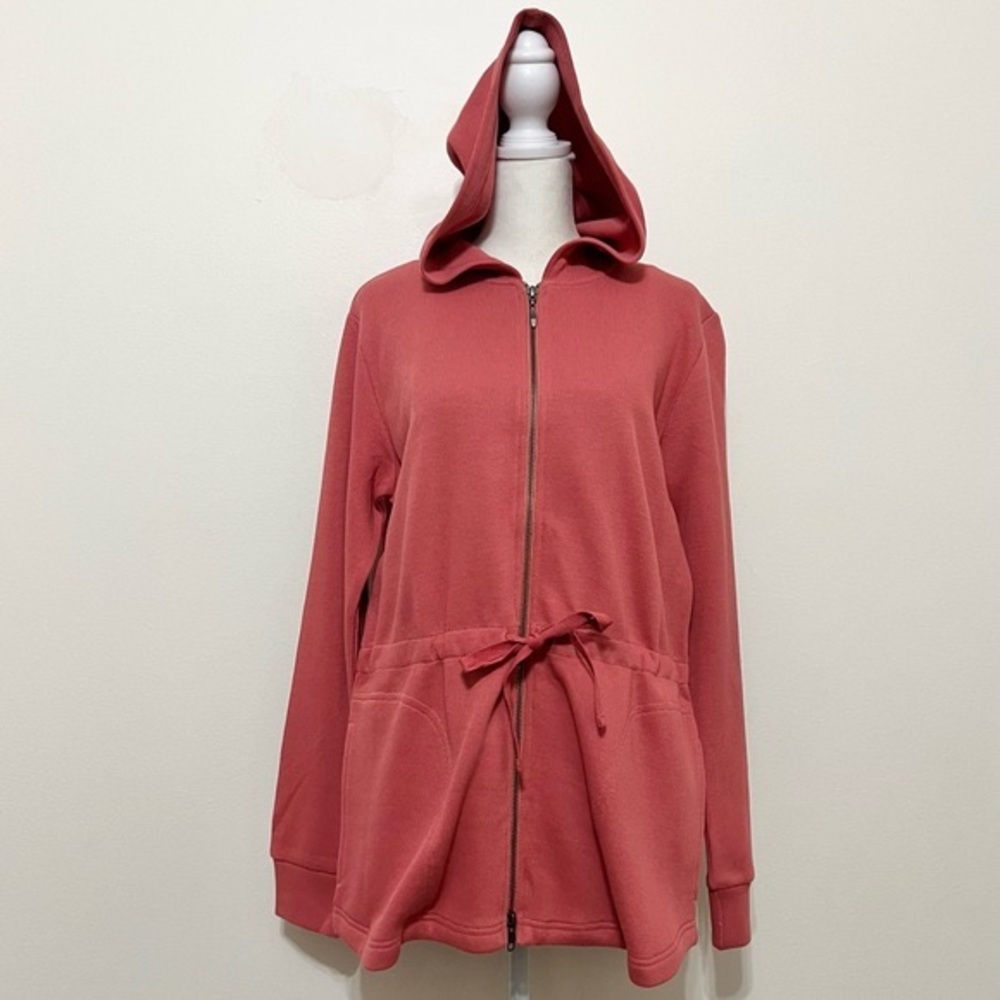 Pendleton Coral Full Zip Hoodie w/Drawstring Waist Cinch
